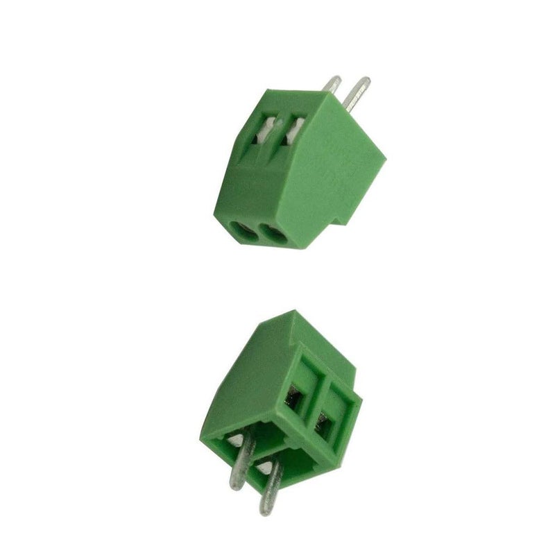 bnafes 2-Pin 2.54mm Pitch 150V 6A PCB Mount Screw Terminal Block Connector - (25 Pcs) - Image 3